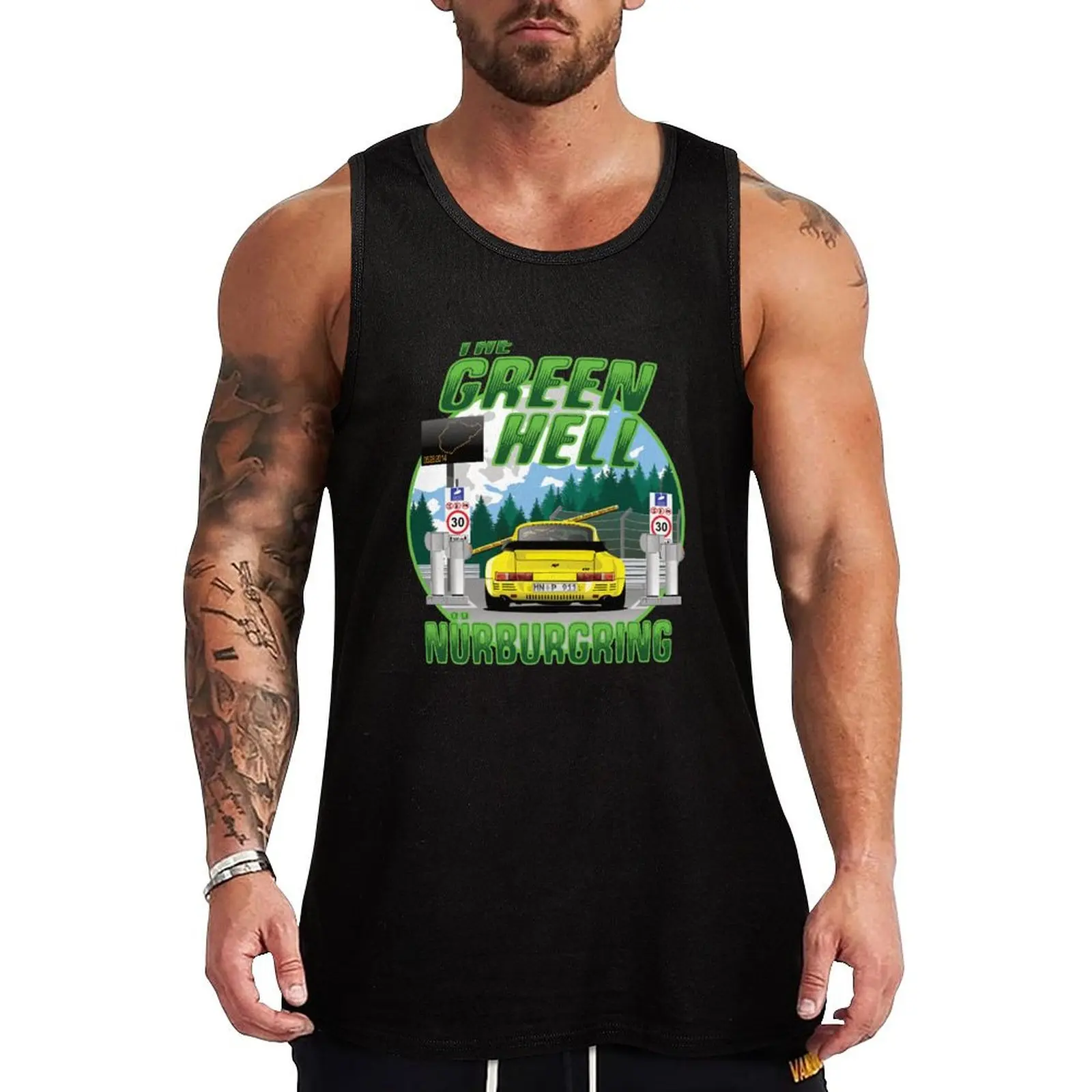 

Nurburgring RUF CTR Yellowbird Edition Tank Top Everyday Basic Tank Top Comfort Cotton Undershirt