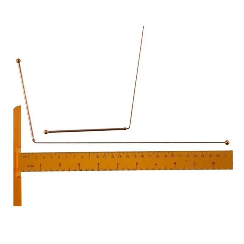 B29C-Copper Metal Detector Positioning Rod For Water Treasure Finding Tools Divination Searching Probing Detector Rod
