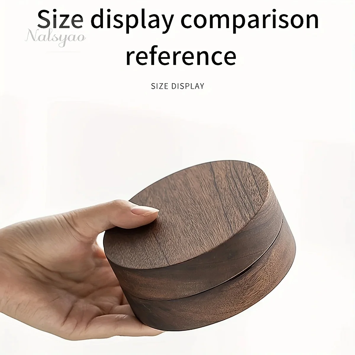 Wholesale Walnut Desktop Ashtray with Stainless Steel Lid, Windproof Decorative Ashtray for Office Home Bar Room