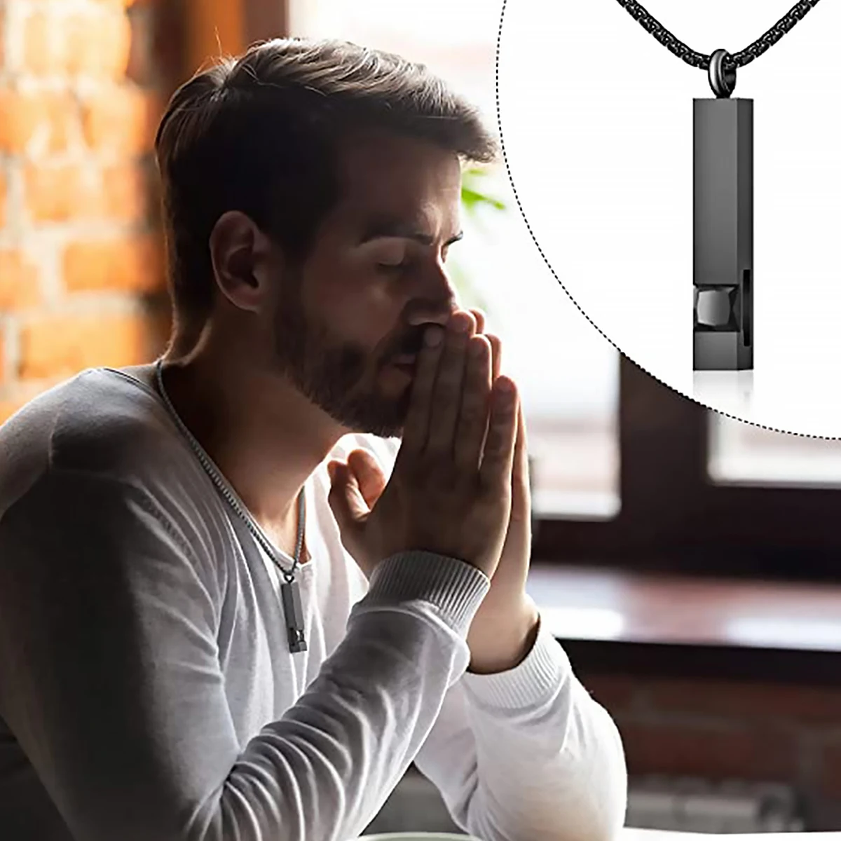 4Pcs Urn Necklace Set Stainless Steel Cremation Jewelry Heart Cylindrical Cross Rectangular Ashes Keepsake Waterproof Urn