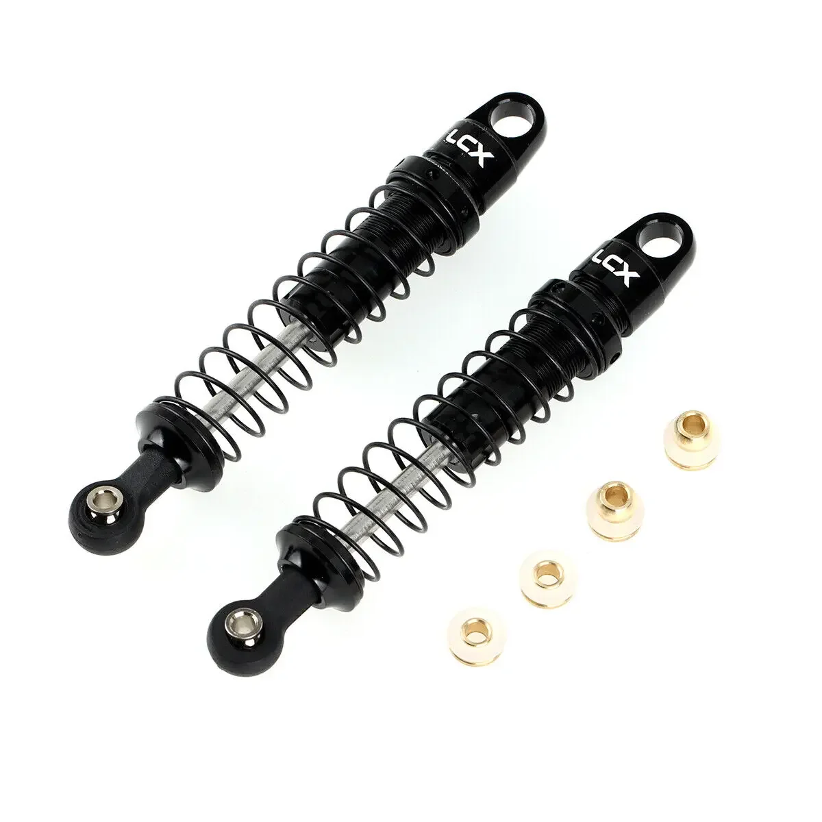 LCX Racing 1/18 RC Truck CNC Aluminum Suspension Shock Set Damper 82mm 2pcs for Axial UTB18 Capra Upgrades Parts Accessories