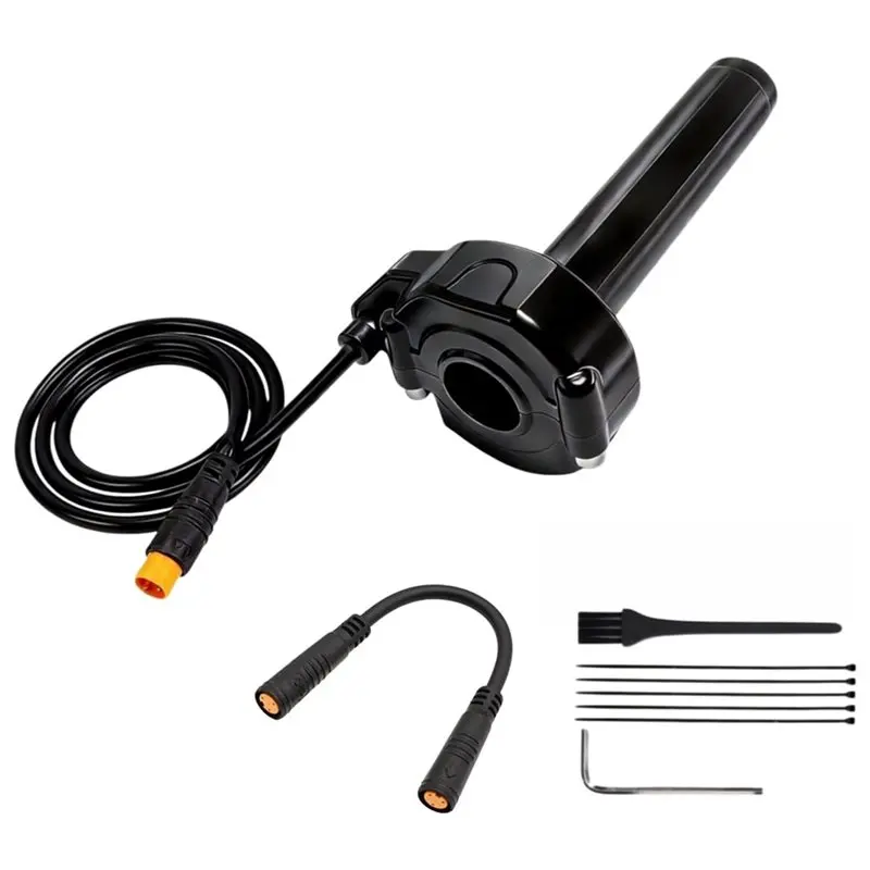 NEW HOT In Stock-Full Twist Throttle For Macfox,12V-72V Waterproof Quick Twist 3 Pin Ebike Throttle,Protecting Electric Dirt Bik