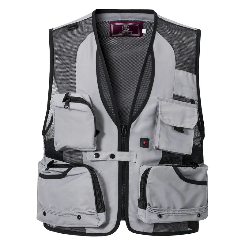 

Multi Pocket New Men's Tactical Hiking Fishing Vest Photographer Workwear Detachable Mesh Sleeveless Jacket Breathable Tool Vest