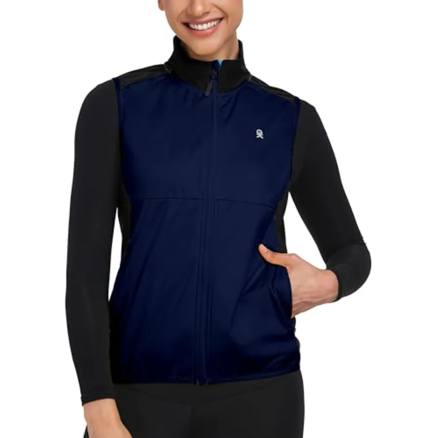 

Жилет-безрукавка Little Donkey Andy для женщин: ветрозащитный, водоотталкивающий, эластичный спортивный жилет для велоспорта и бега