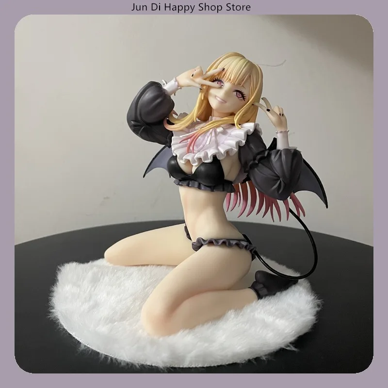 16cm My Dress-Up Darling Marin Kitagawa Little Demon Liz Anime Figure Car Desktop Decoration Model Statue Ornament