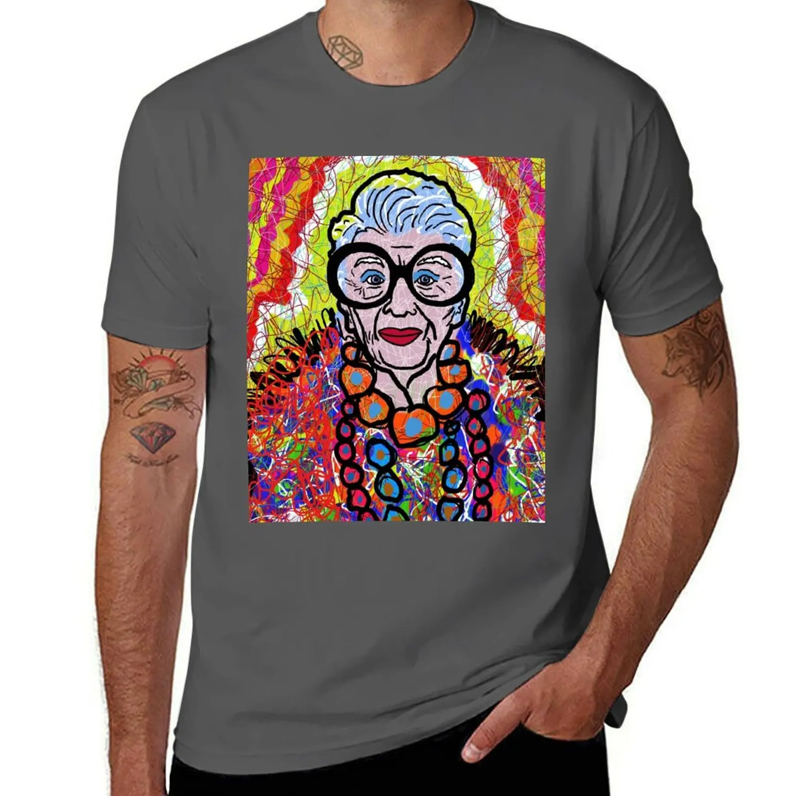 

Iris Apfel T-Shirt t shirt personalised man t shirts graphic cotton t shirts high quality T-Shirt