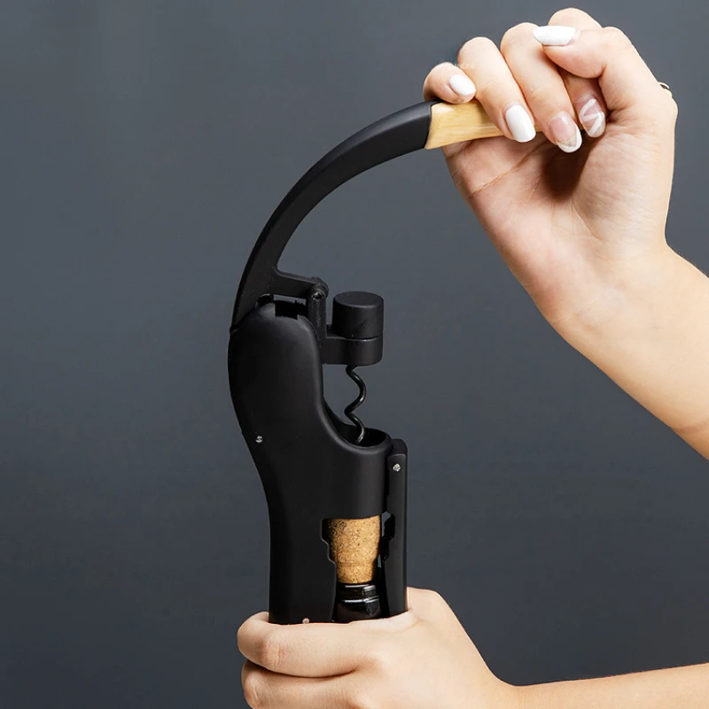 

Goose Head Red Wine Bottle Opener With Wooden Handle Wine Bottle Opener Household Rabbit Shaped Bottle Opener Wine Set