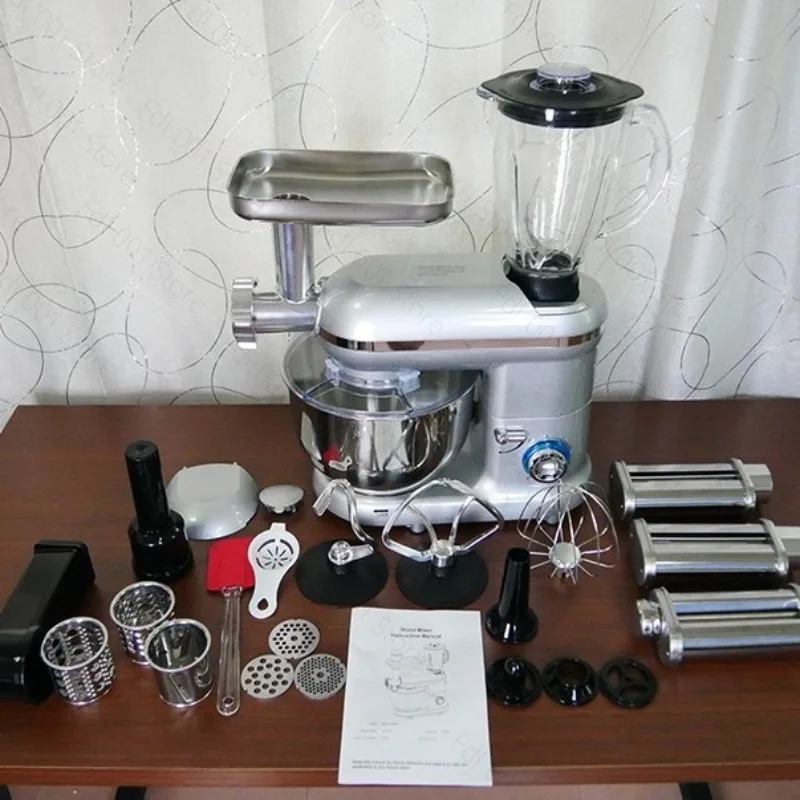 6.5L 5‑in‑1 Stand Mixer 110V 220V Multi‑Function Electric Dough Mixer Egg Beater Kitchen Food Mixer
