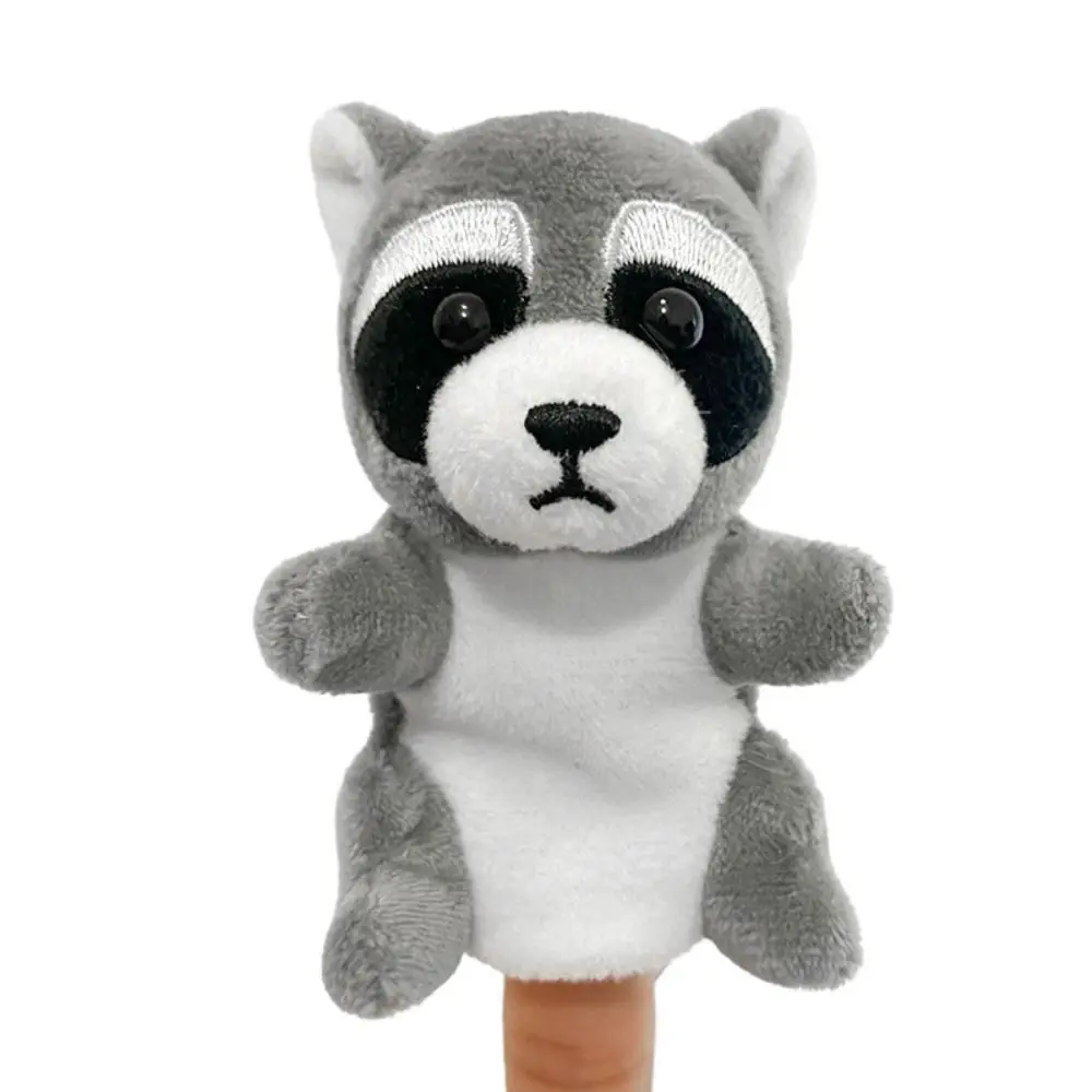 Role Play Finger Puppets Stuffed Doll Storytelling Animal Hand Puppets Kawaii 9cm Puppets Plush Toy Party Favors