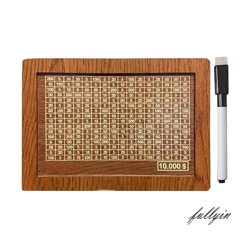 ПОЛНАЯ коробка для денег со счетчиком, деревянная коробка для экономии денег, коробка для экономии денег, копилка для монет, коробка для денег с мишенью для денег