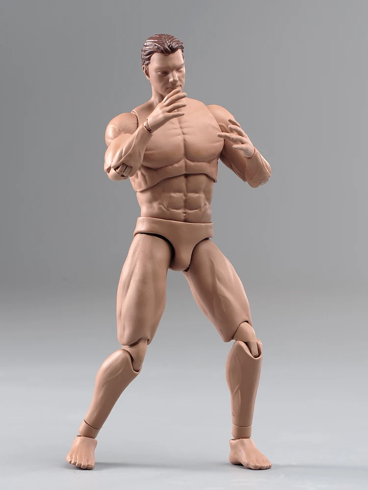 AM116 1/12 Male Super Flexible Body with Head Sculpt 6inch Male Soldier Muscular Action Figure Collectible Dolls