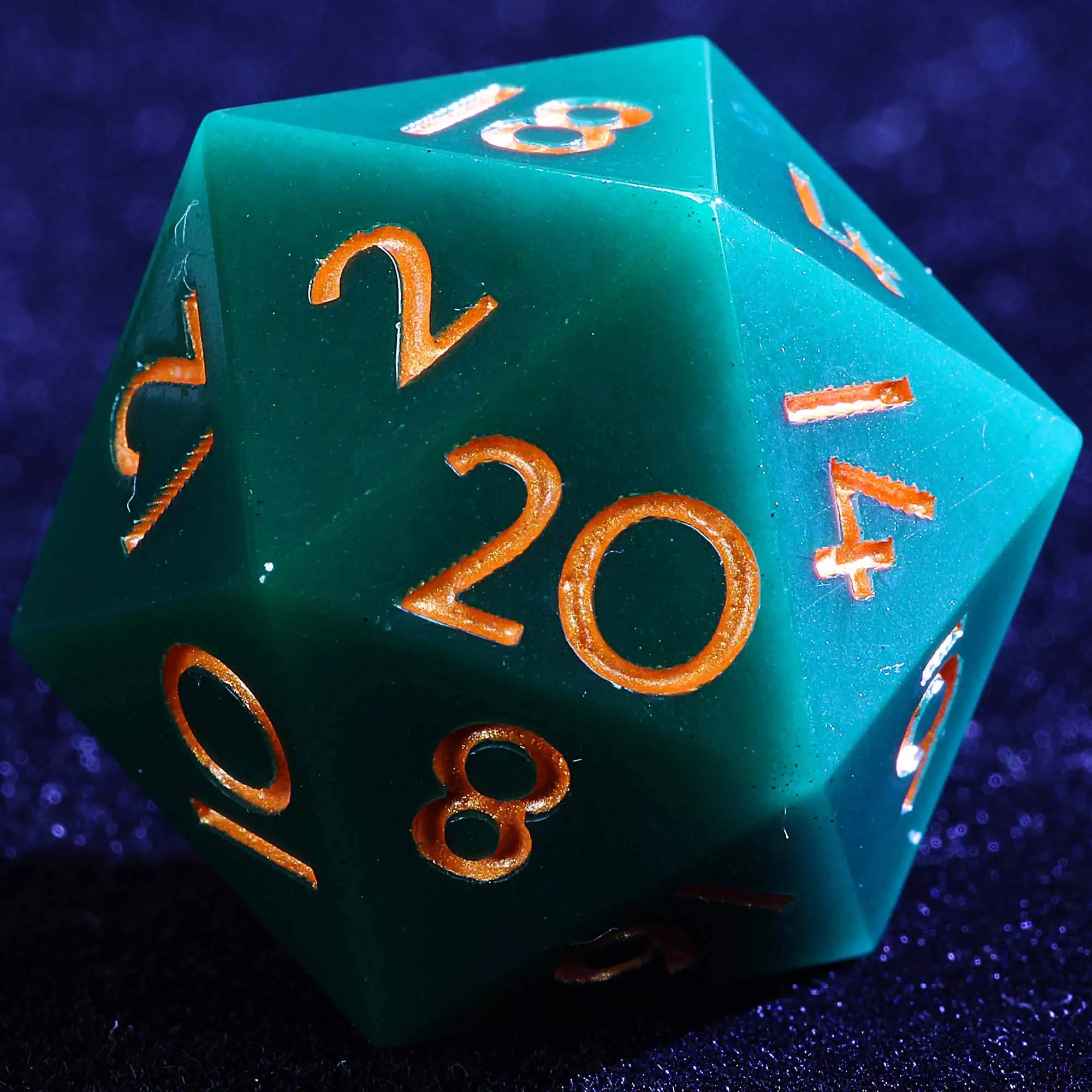 9 Polyhedral Resin Set DnD Dice Hunter Forest Tomb