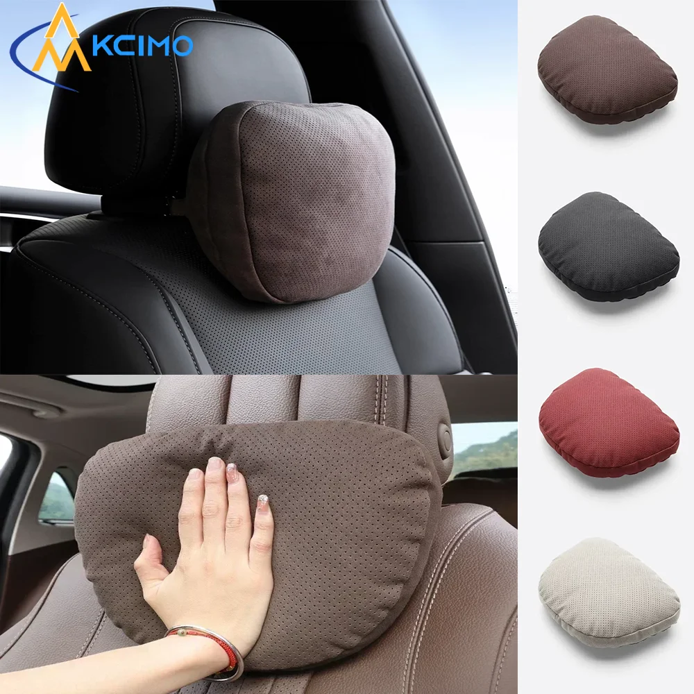 

Luxury Top-Level Car Seat Headrest Neck Support Pillow Waist Cushion Set Comfortable Automobile Head Neck Pillow Accessories