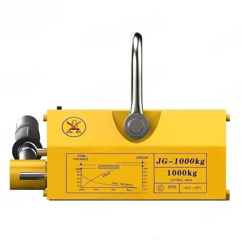 Industrial Permanent Magnet Crane, Powerful Magnetic Suction Cup Sling, Heavy Duty Hand Tool for Workshop Lifting Operations