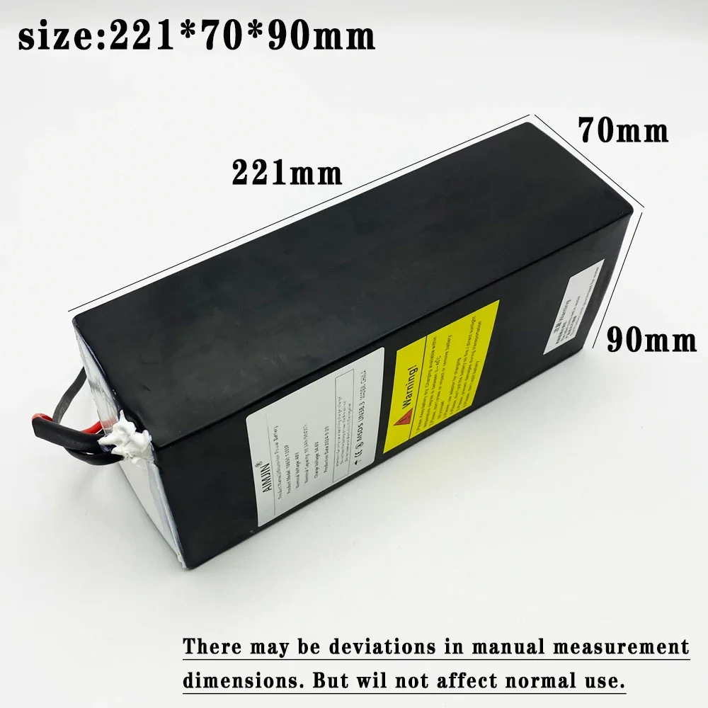 13S3P 48V 10500mAh Lithium Ion Battery Pack 18650 Rechargeable Battery Suitable for Kugoo V1 Electric Bicycle Battery With BMS