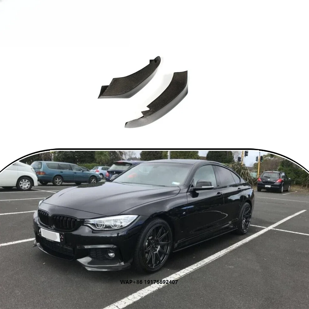 F32 F33 F36 435i M-Tech Carbon Fiber Front Splitter forBMW 4 Series 2014UP Front Bumper Chin