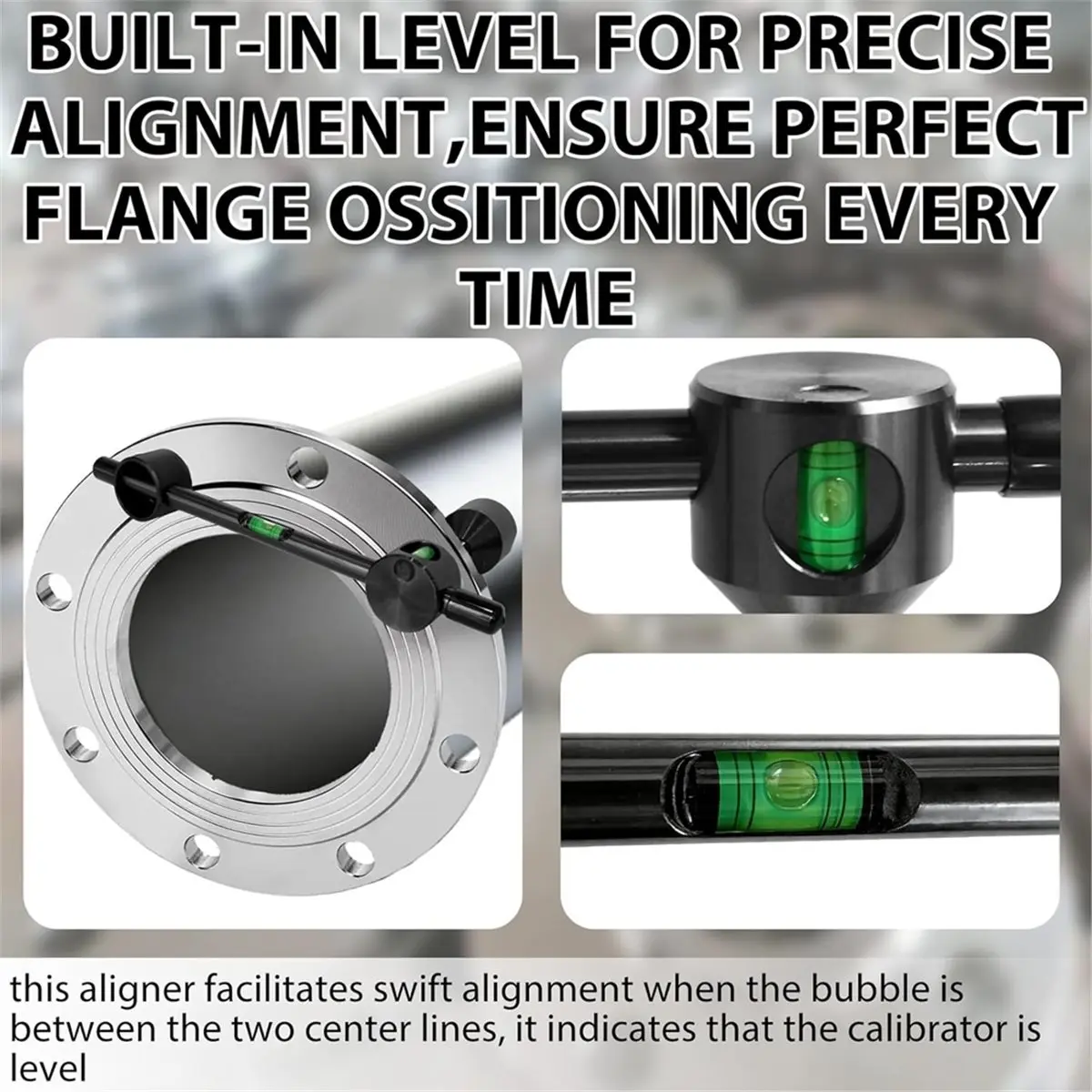 (A99Z) Threaded Pipe Flange Aligners,Flange Aligners Fit Flanges with Holes From 1/2