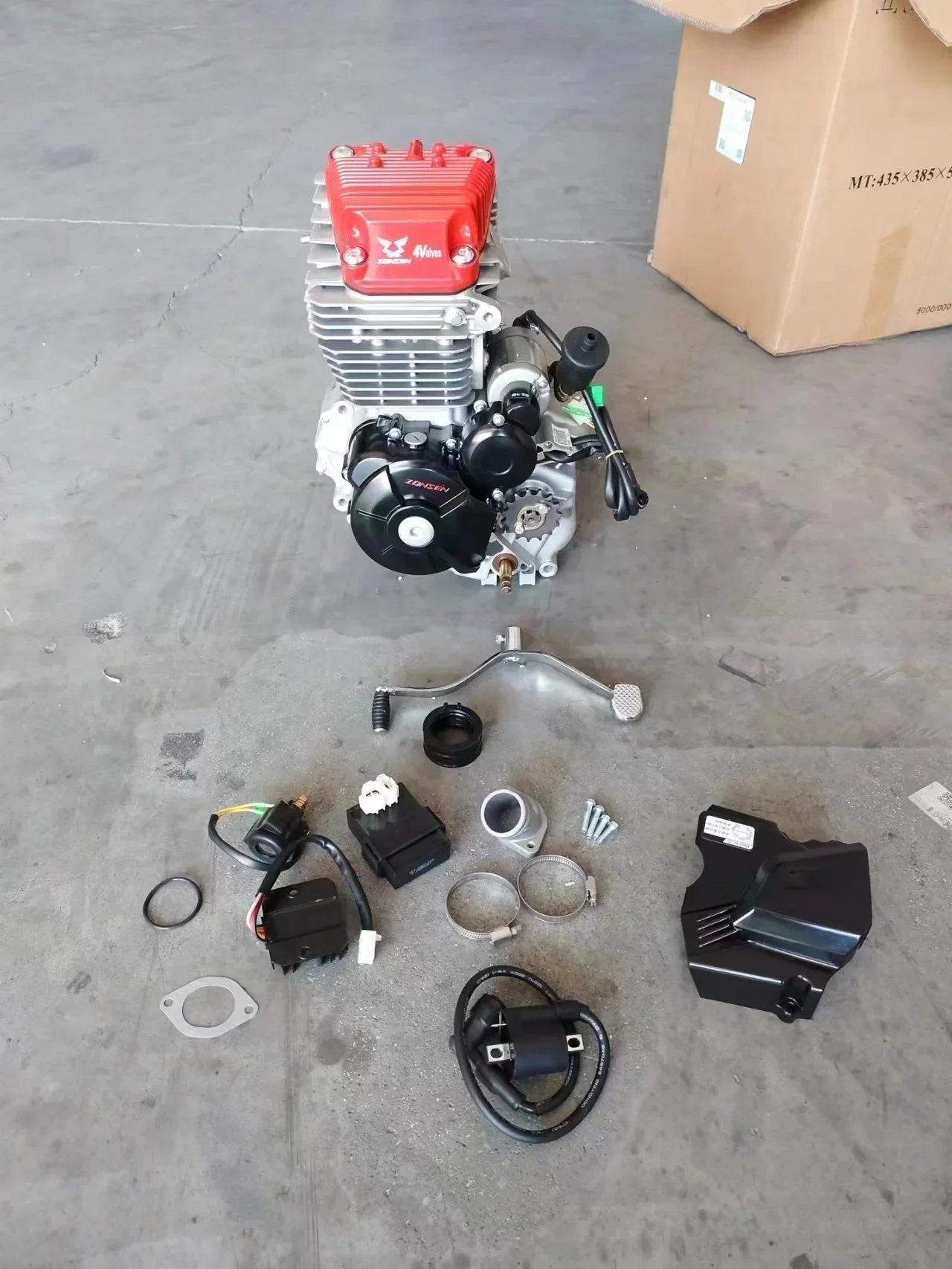 CQHZJ Wholesale 300cc CB300RL Zongshen Electric Start 4 Valve 4 Stroke Zs175fmm Motorcycle Engine Assembly 6 Speed