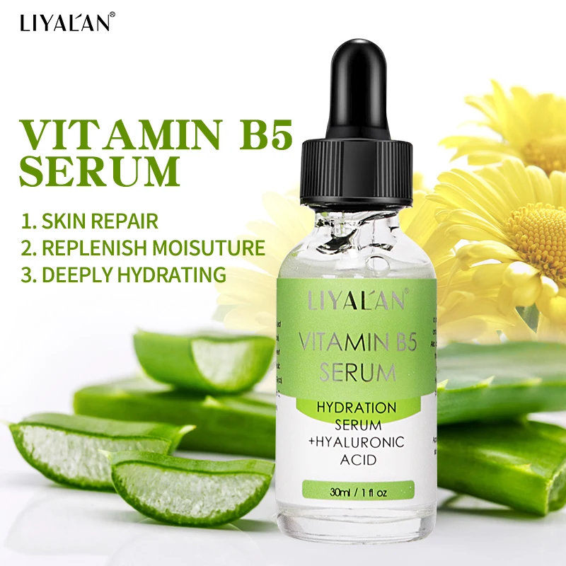 

Vitamin B5 Face Serum Smooth Moisturizing Repair Dry Skin Aloe Soothe Pores Shrink Firming Hydrating Oil Control Facial Essence