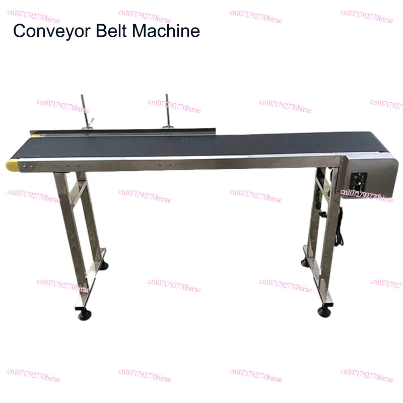 

150 CM PVC Conveyor Belt Machine Adjustable Stainless Steel GuardrailAutomatic Electrical Industrial Transport Belts