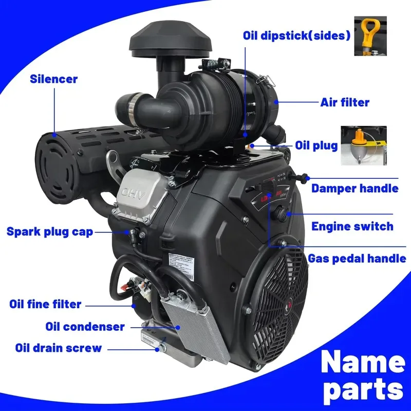 Hot Sale L0cin 35hp/999cc 4 Stroke Engine Twin Cylinder Euro 2/5 Electric Start Low Fuel Consumption Boat Motor Core