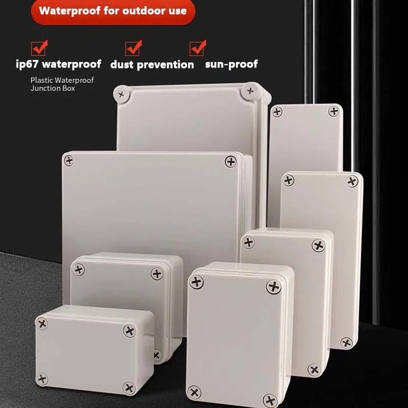 AG Series Outdoor Waterproof Electronic Case ABS Junction Box IP67 Instrument Wire Housing Outdoor Custom Project Enclosure