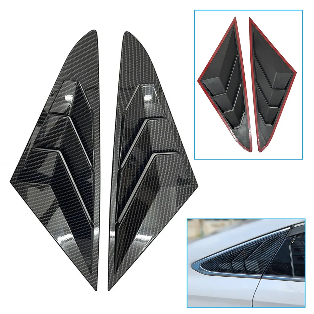 

2PCS For Hyundai Sonata 9th 2015-2019 Car Rear Window Quarter Louver Cover Exterior Side Vent Shutter Trim Scoop Accessories