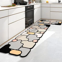 Absorbent Floor Matno-cleaning Household Anti-skid Diatom Mud Foot Pad, Dirt-resistant Waterproof Pad