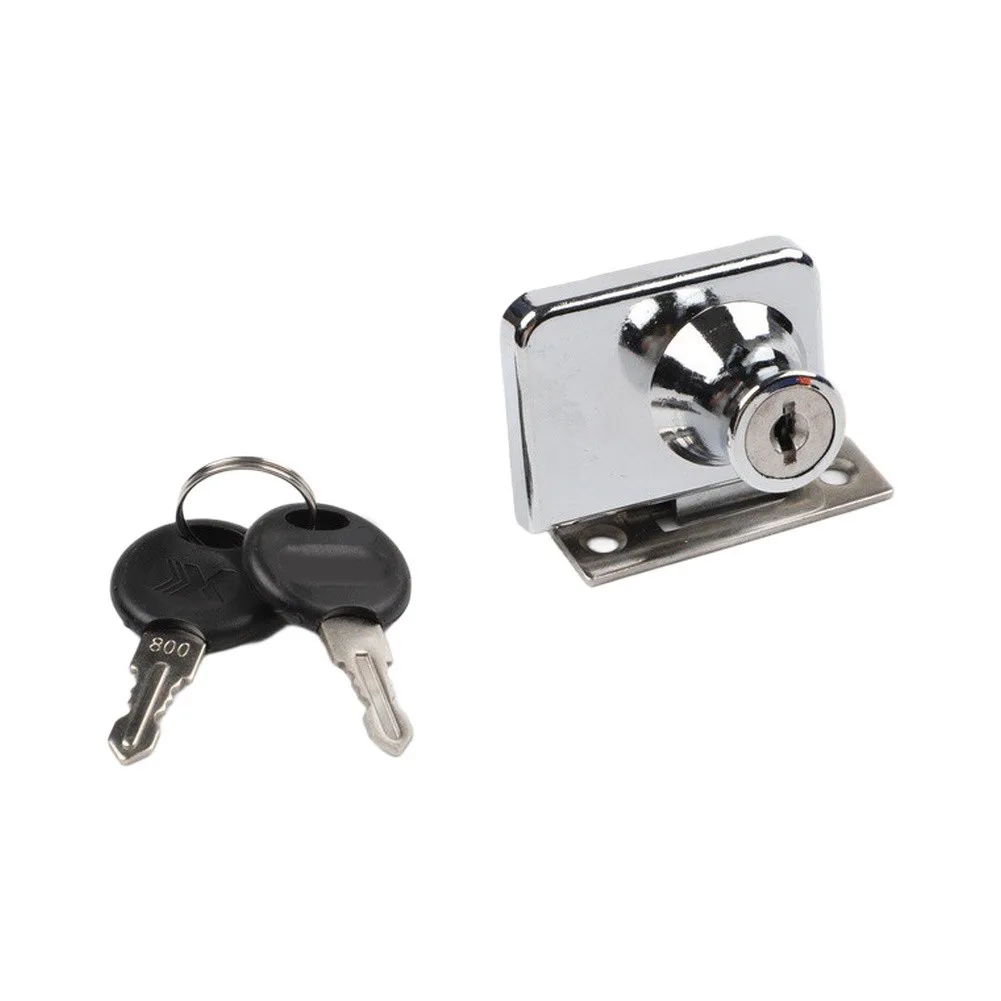 Wine Cabinet Locks Door Lock Home Display For 5-8mm Glass Showcase Single/double Doors Sliding Glass Zinc Alloy