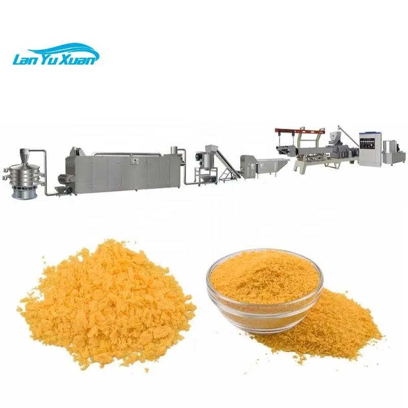 Mini Automatic Commercial Panko Bread Crumbs Crushing Crusher Bread Crumb Processing Line Bread Crumb Depositing Maker Machine