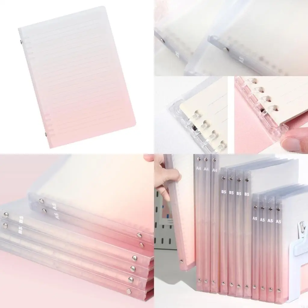

Y5LB Loose Notebook A 4/A 5/B5 Notepads Gradient Color Notepads Journal Notebook