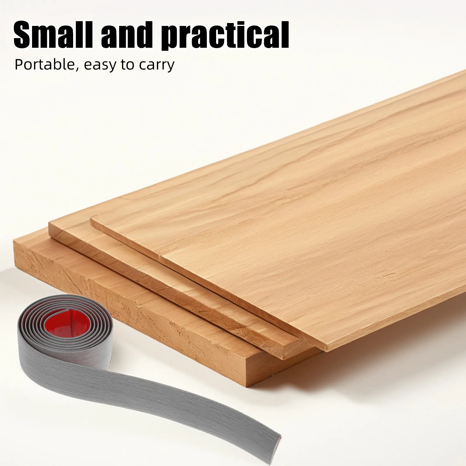 

Self-Adhesive Floor Transition Strip Peel and Stick Threshold Edging Trim for Carpet to Tile Vinyl Wood Doorway Gap Cover Safety
