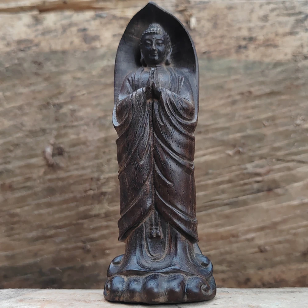 Estátua de Buda Zen em Madeira - Home Decor Zen Style avaliação e preço
