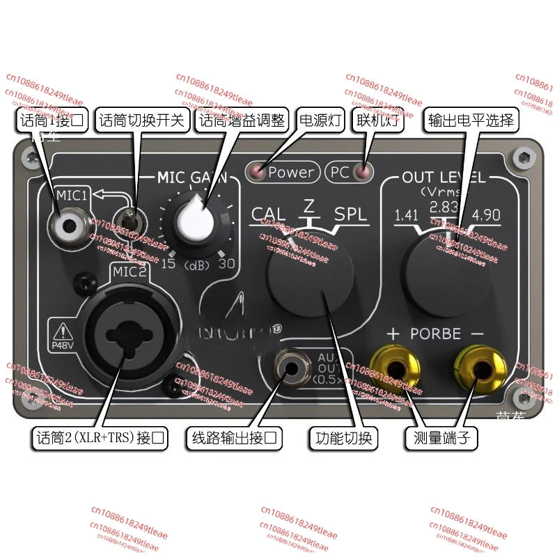 

J-BOX III Аудио тест Динамик Частотный отклик Набор для измерения импеданса поддерживает JustMLS REW