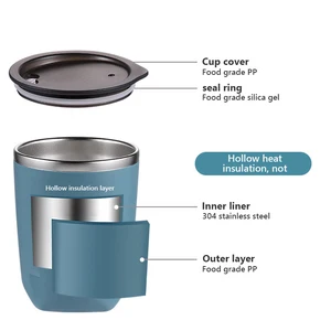 Termos yalıtımlı vakum kapağı, fincan termal, fincan, bira, şişelenmiş su, çay ve kahve fincanı, 300 ml En çok satılan 12, pelerinli bir şişe-no. 12