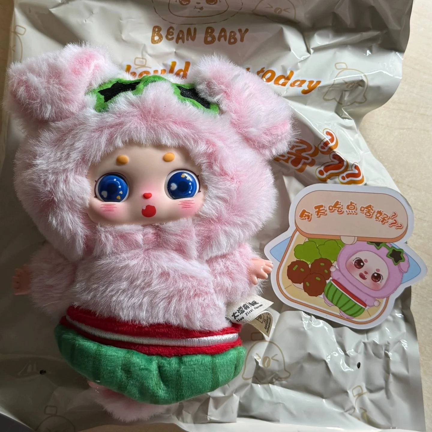 

Новый оригинальный Spot Baby Three Chubby Beans Что следует я ешь сегодня Модная игровая слепая коробка Виниловая кукла Сумка Подвеска Игрушка в подарок для детей