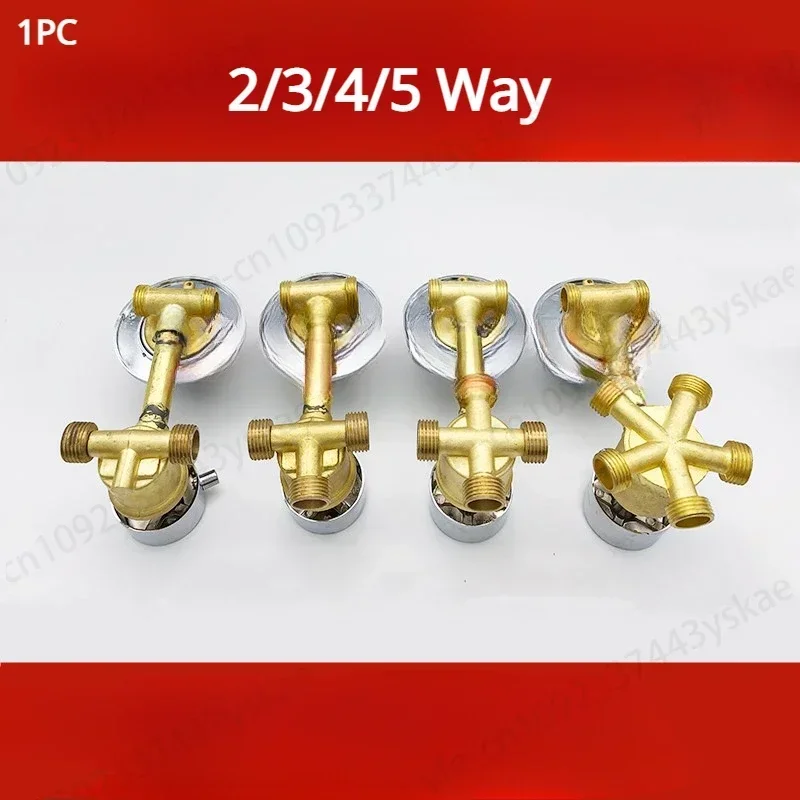 2/3/4/5 Way Shower Switch Control Shower Room Faucets Mixer Shower Cabin Accessories Valves Diverter Tap