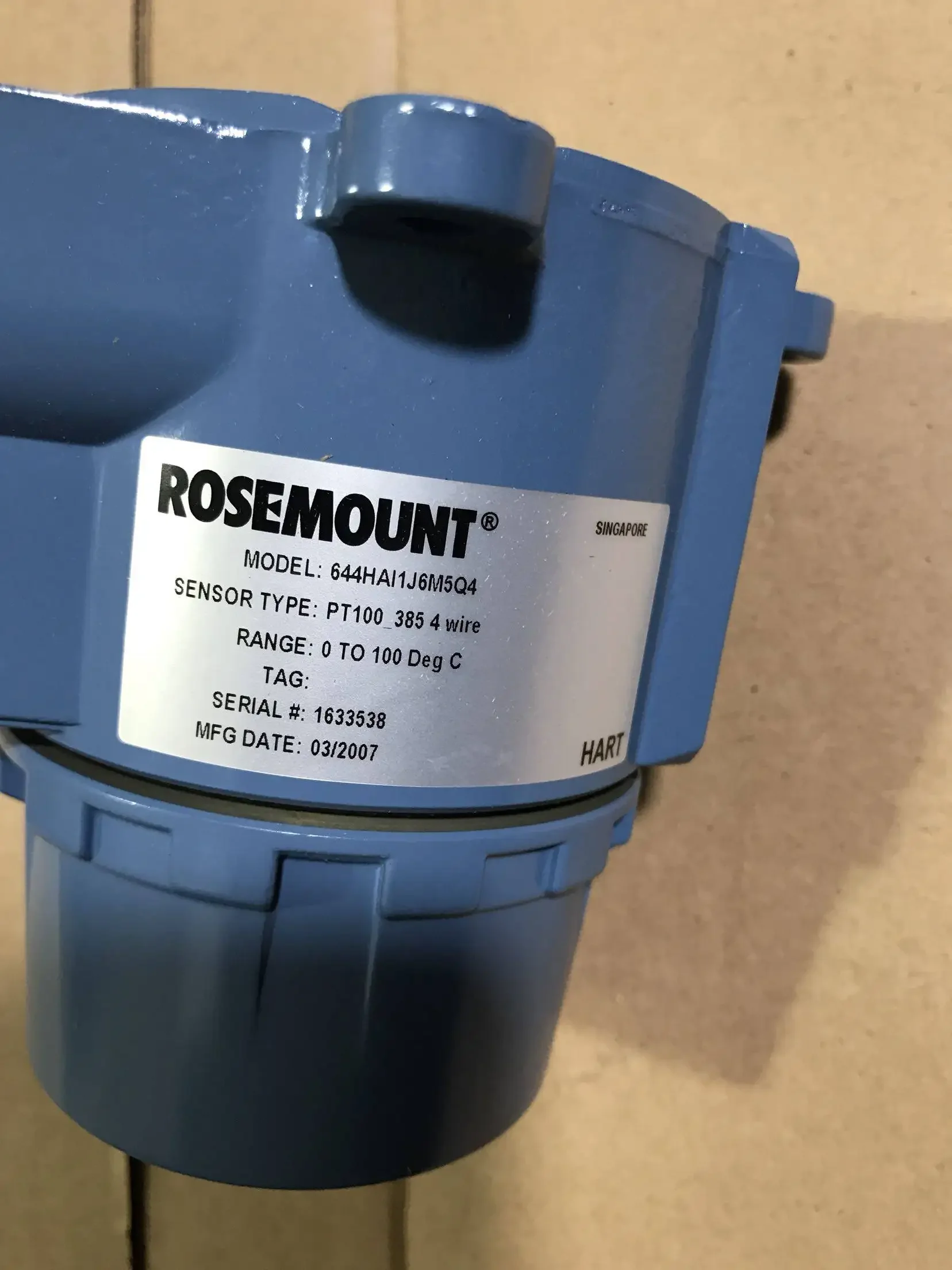 Emerson Rosemounte 644HA Hart 4-20mA Temperature Transmitter transducer 2 sensor T Well 644HANAJ6XA With Lcd Display