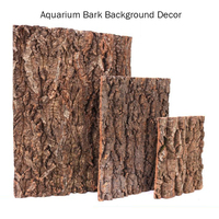 2Pcs Natural Tree Bark Aquarium Decoration Wood Artwork Decor Landscaping Ornaments Decor Fish Tank Background Moss Decor