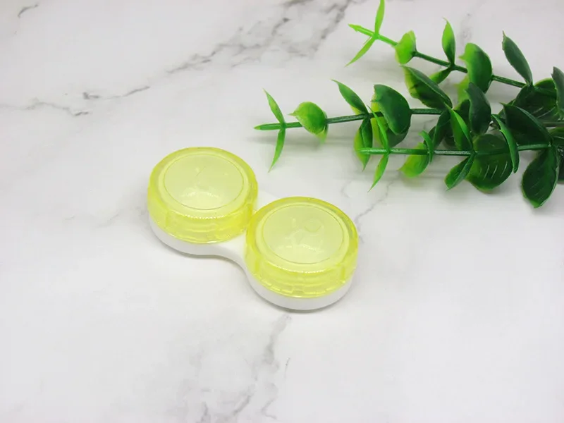 New Simple Mini Contact Lens Case Girl Women Colored Contact Lenses Box Eyes Contact Lens Container Box Case