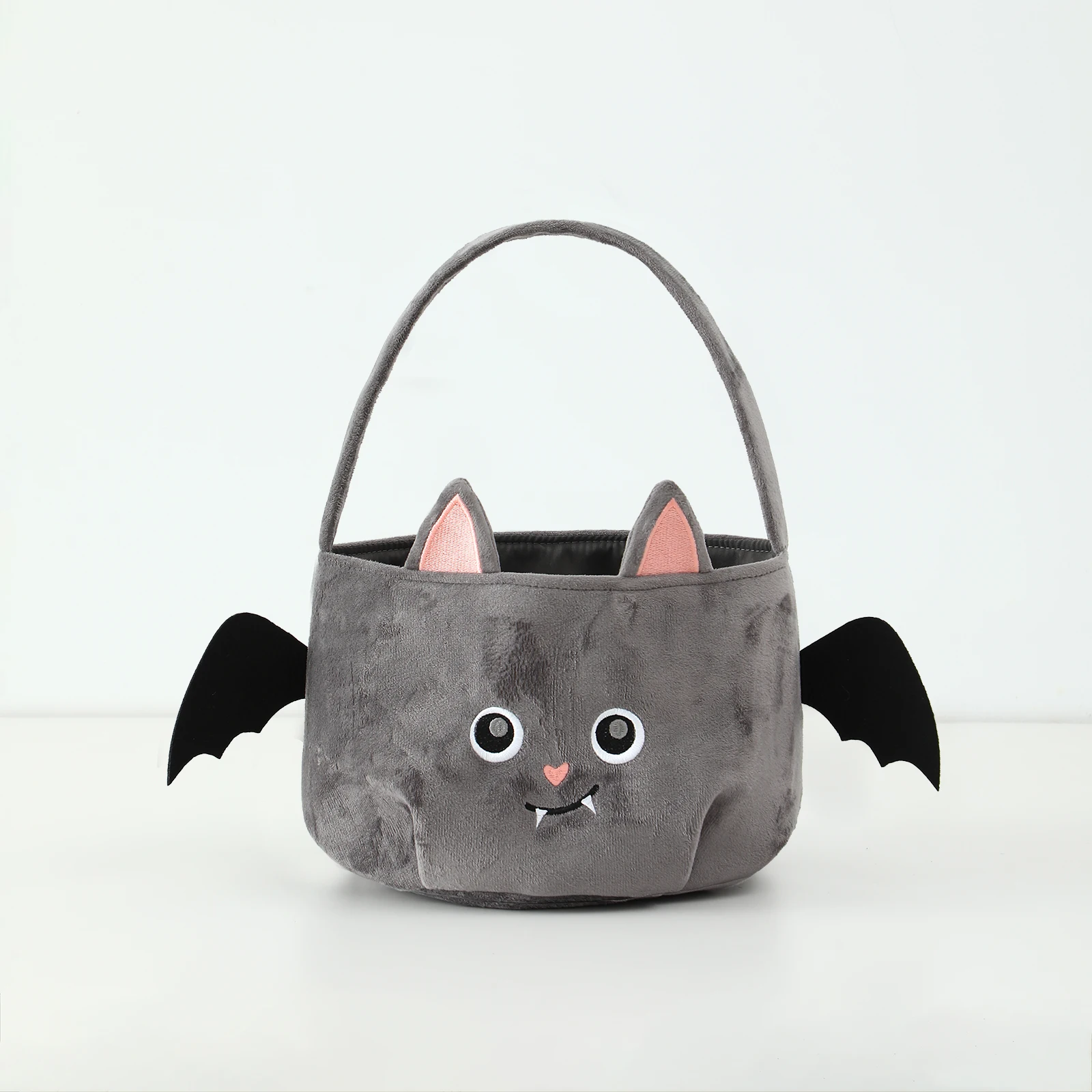 Halloween-Korb für Kinder, süßer Süßes oder Saures-Eimer, schwarze Katze, Spinne, Fledermaus, Partybevorzugung, Heimdekoration im Freien – Detail 9