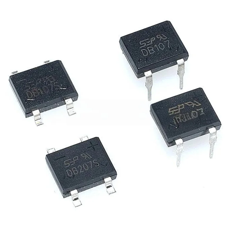 10PCS DB107 DB157 DB207 Ponte raddrizzatore stack Diodo DB107S/DB157S/DB207S Ponte raddrizzatore 4pin 1A/2A DB107 SMD foro passante