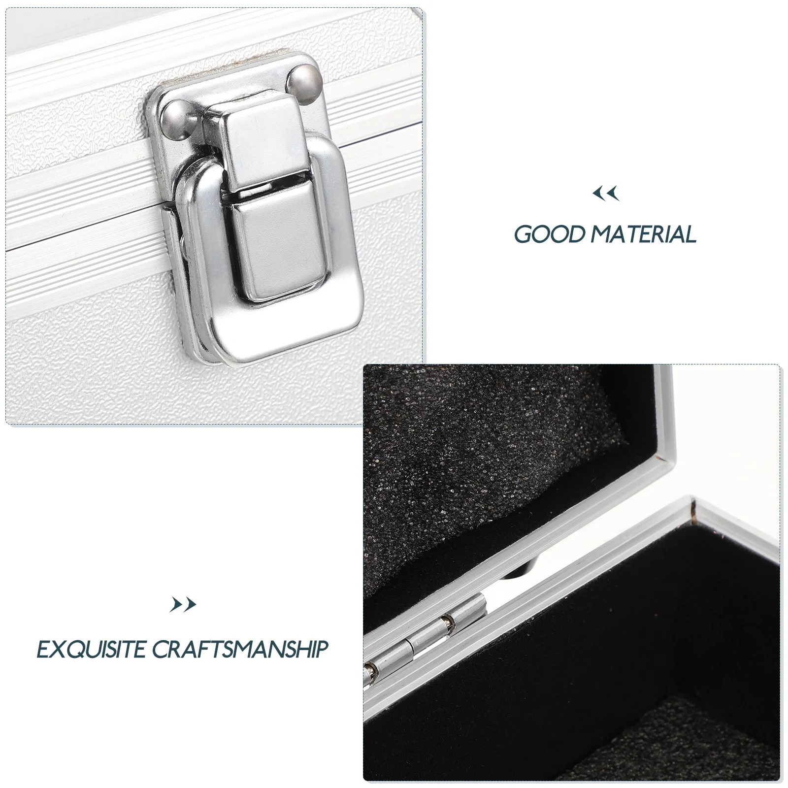 

1Pc Aluminum Alloy Tools Box Multi-Function Medicine Storage Container Cosmetic Carrying Case