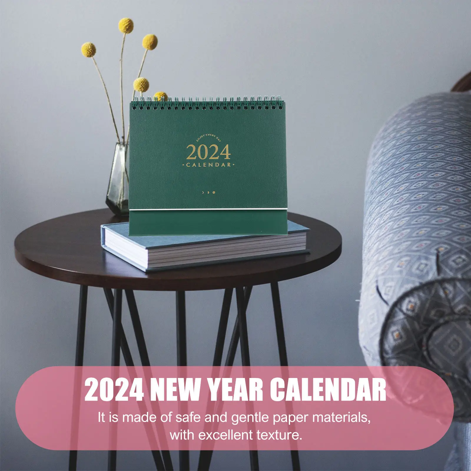 

Large Grid Desktop Calendar 2024 Tabletop Monthly Organizer For Office Home School Desk Use Decorative Standing Calendar
