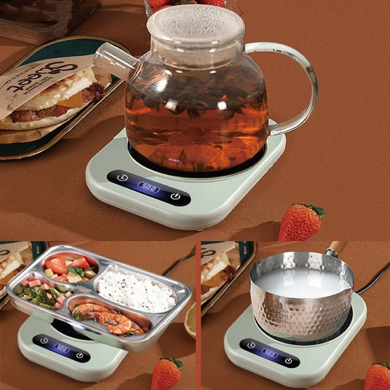 

220V Cup Heater 100°C Boil Water Electric Heating Plate 4 Gear Coffee Milk Tea Heating Coaster Cup Keep Warm Base Heater 300W