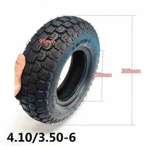 Imagen 2 del producto Neumático para patinete de personas mayores de 6 pulgadas, tubo interior de neumático 4,10/3,50-6 para Mini Quad Dirt Bike de 49cc, ATV, Buggy, carretilla para patinete de Gas