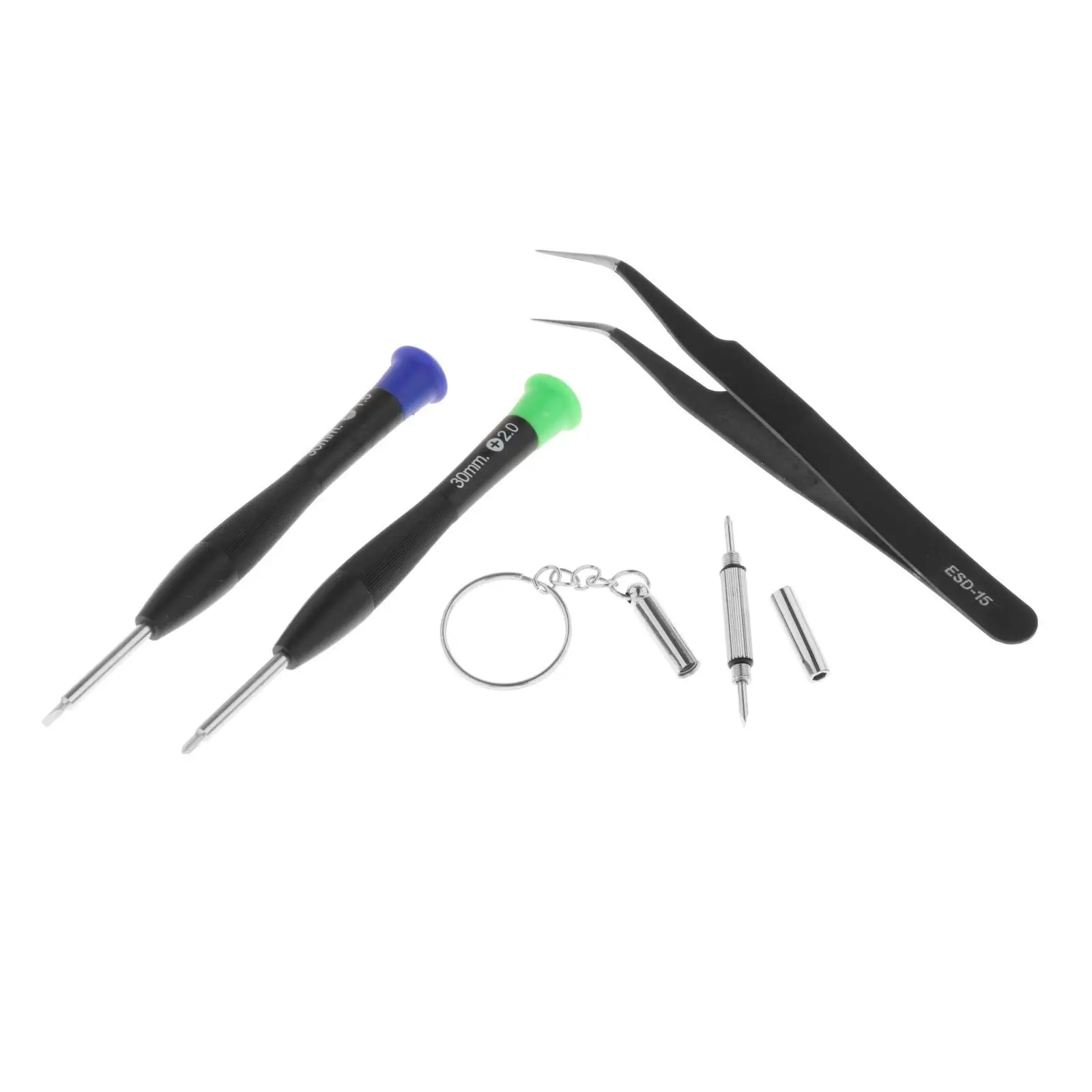 

Eyeglasses Repair Kit Nose Pad Replacement Assorted Tiny Screws with Storage Box Precision Screwdriver Set for Clock Spectacles
