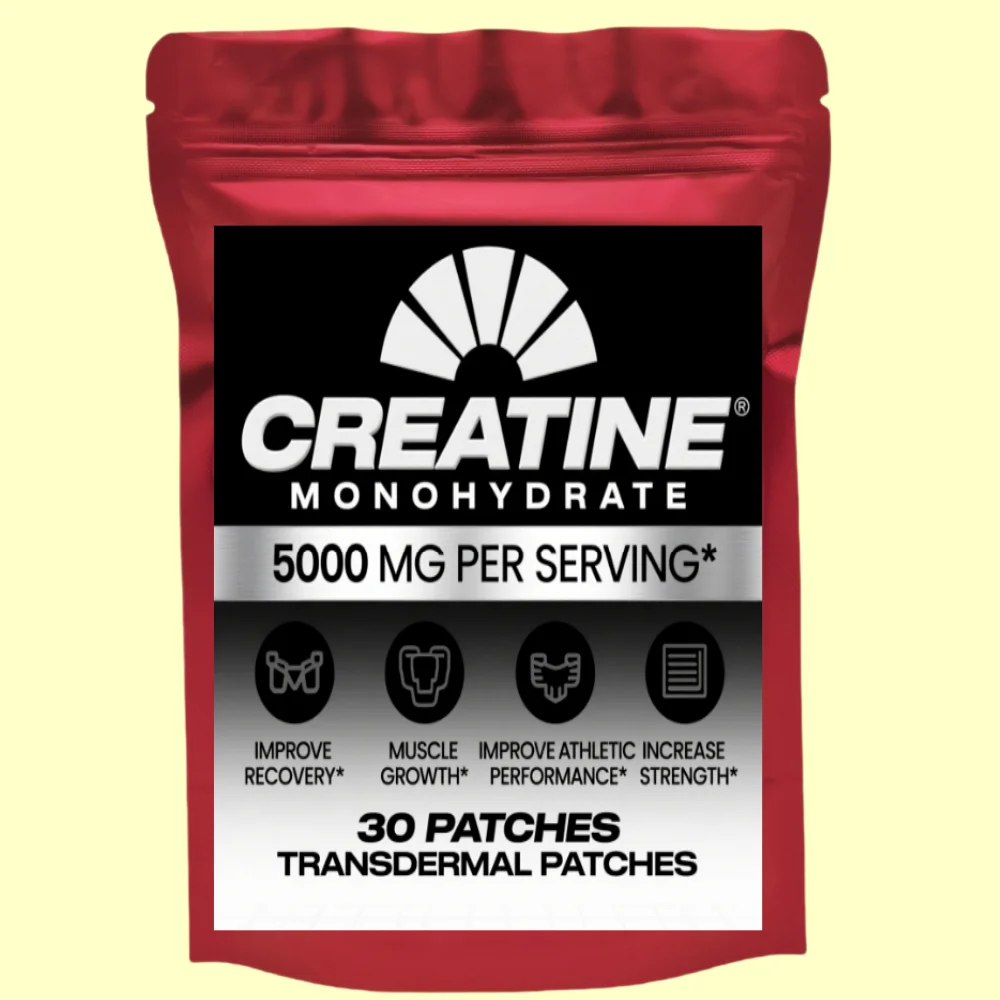 

30 Patches Creatine Monohydrate Transdermal Patches Support Lean Muscle Growth, Recovery & And Enhance Athletic Performance