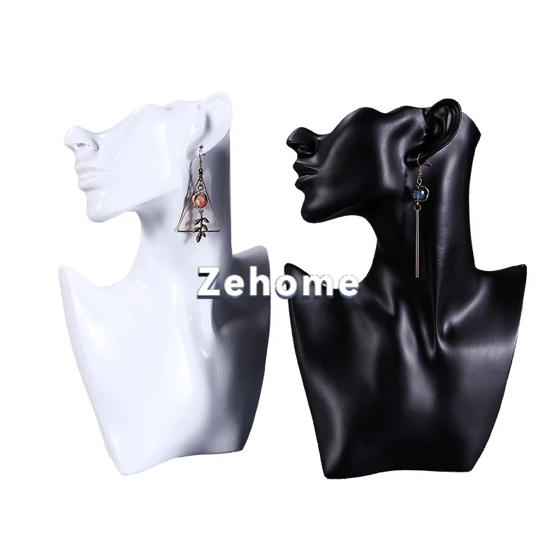 Jewelry Mannequin Bust Display Stand Necklace Earring Ring Bracelet Holder Storage Organizer