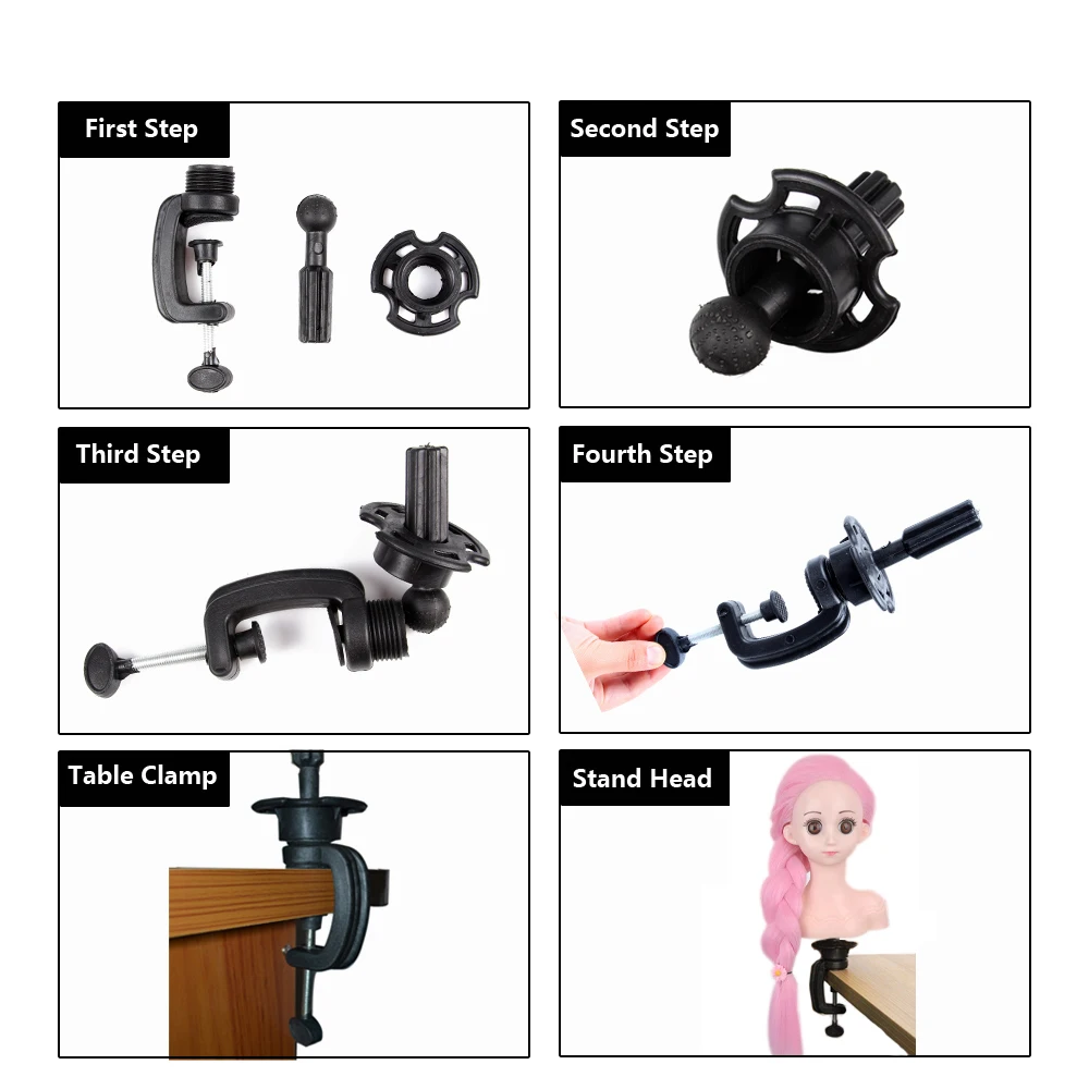 Plussignature دمية المعرضة رئيس لتضفير الشعر المعرضة رئيس مع رئيس دمية الشعر للتدريب على التجميل ممارسة أنماط الشعر